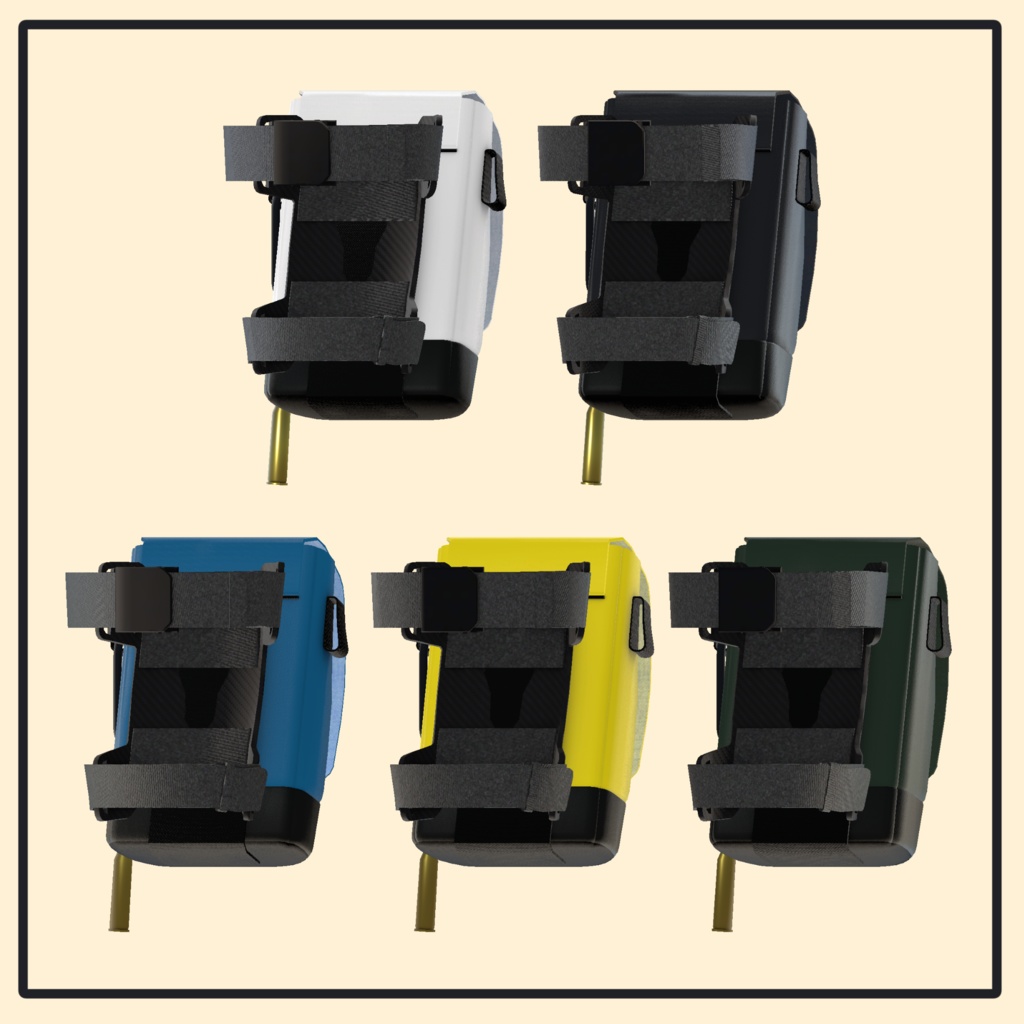 シンプルレッグポーチ (MA対応VRC想定3Dモデル)