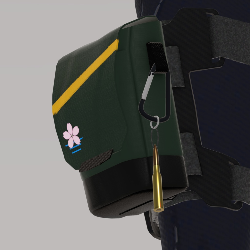 シンプルレッグポーチ (MA対応VRC想定3Dモデル)