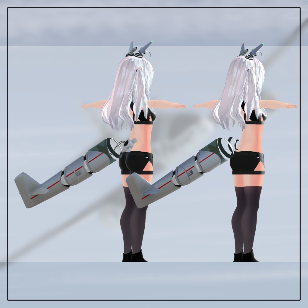 FirstJetTail  (MA対応VRC想定3Dモデル)