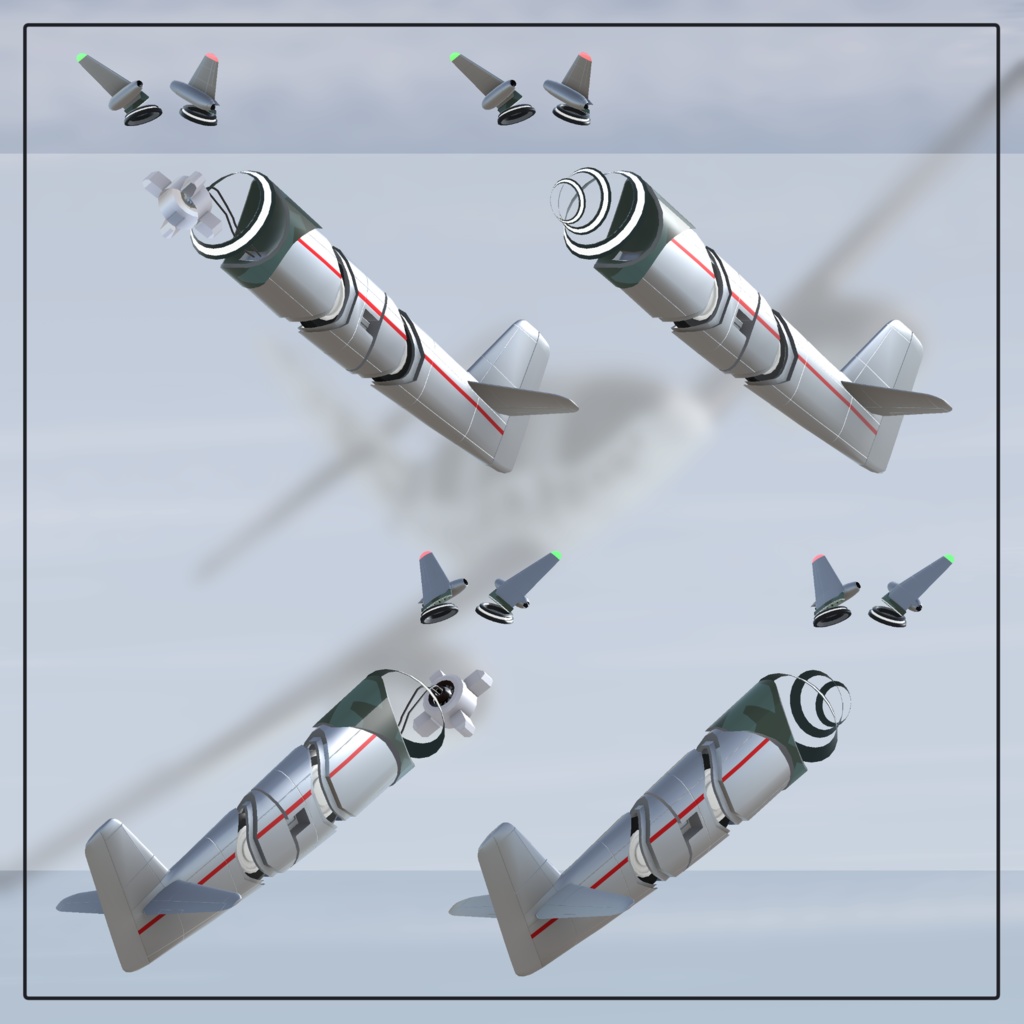 FirstJetTail  (MA対応VRC想定3Dモデル)