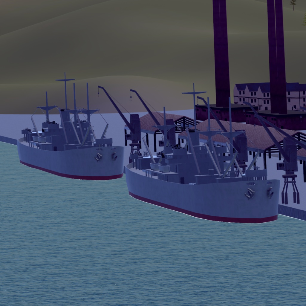 WW2期輸送船【VRC想定3Dモデル】