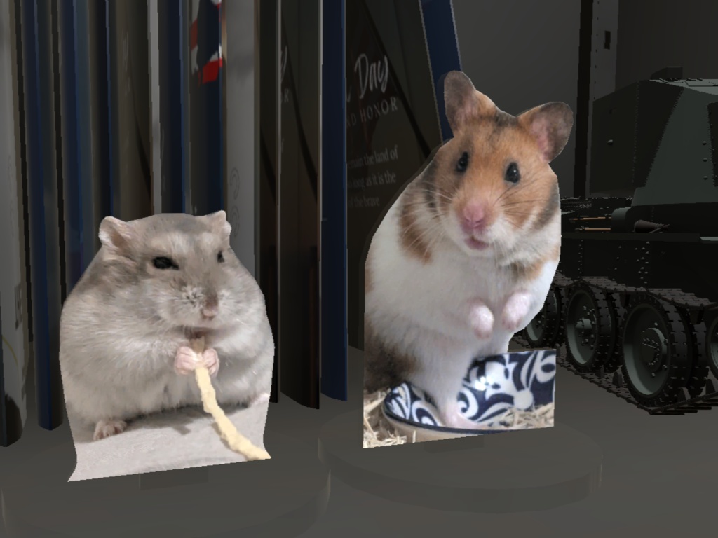 【無料】自分が飼っているハムスターのアクスタ (VRC想定3Dモデル)