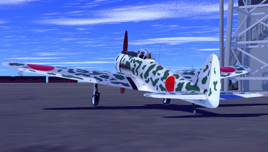 日本陸軍戦闘機 キ-43-1 一式戦闘機 隼【VRC想定3Dモデル】