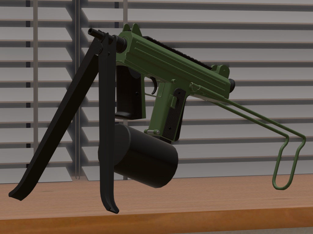 CBJ-MS 6.5mm×25 PDW【VRC想定3Dモデル】