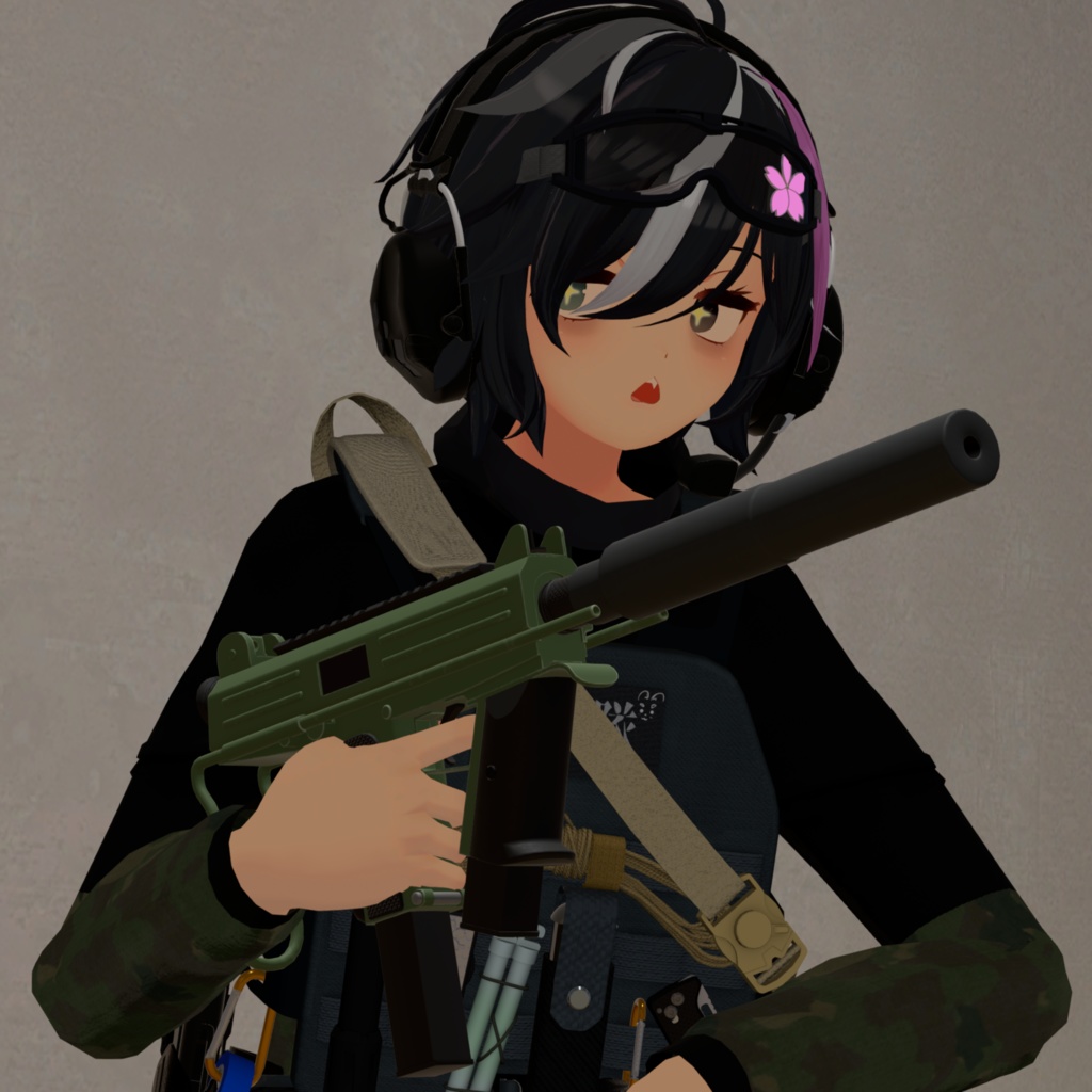 CBJ-MS 6.5mm×25 PDW【VRC想定3Dモデル】