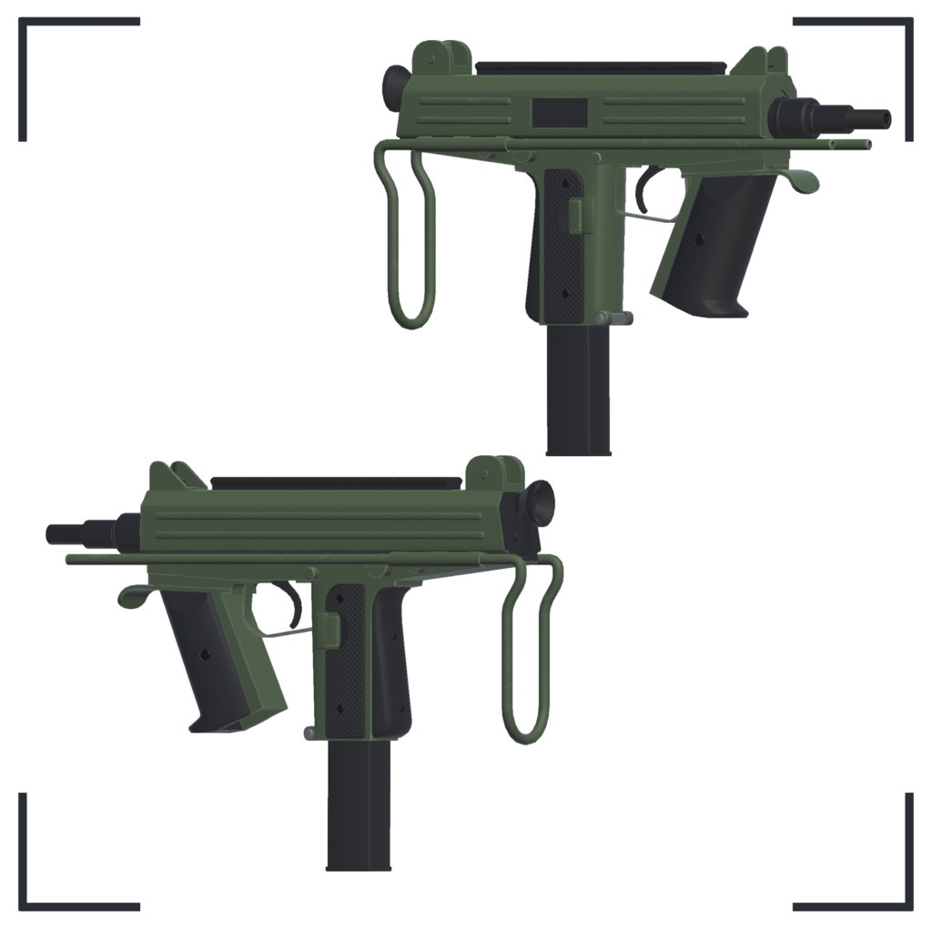 CBJ-MS 6.5mm×25 PDW【VRC想定3Dモデル】