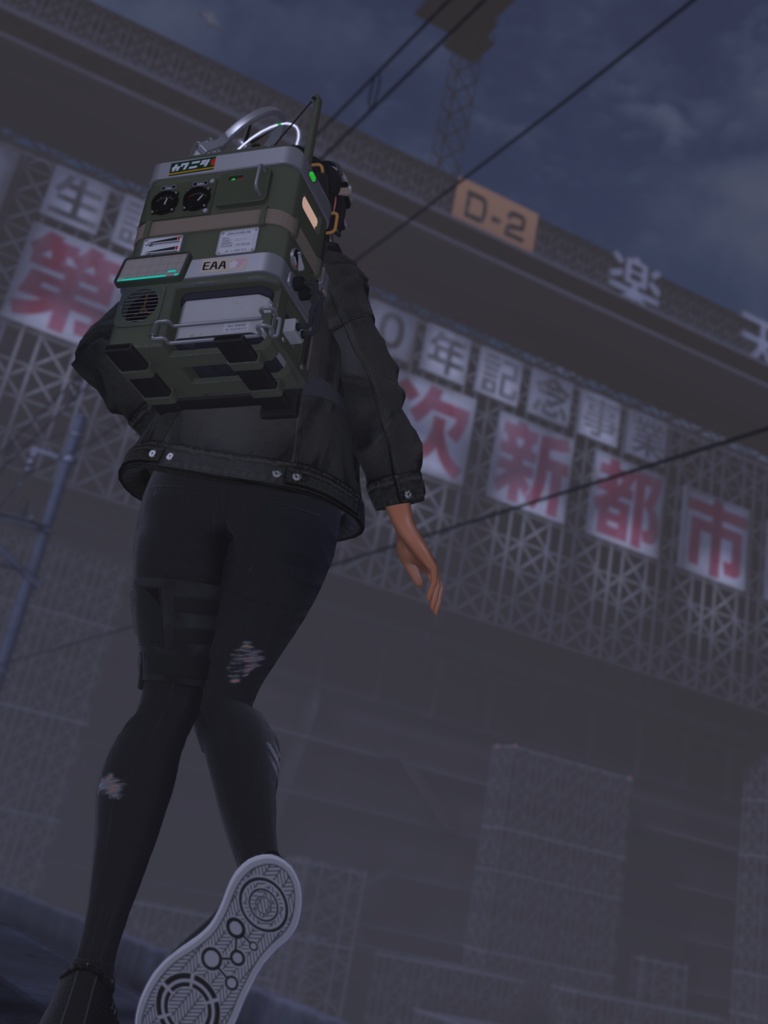 試製四式多目的携行装備 (Multi-purpose Carrying Pack) VRC想定3Dモデル