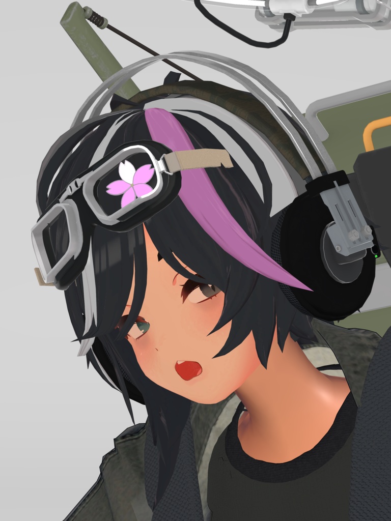 Type1 Head phone (一式ヘッドホン) VRC想定3Dモデル