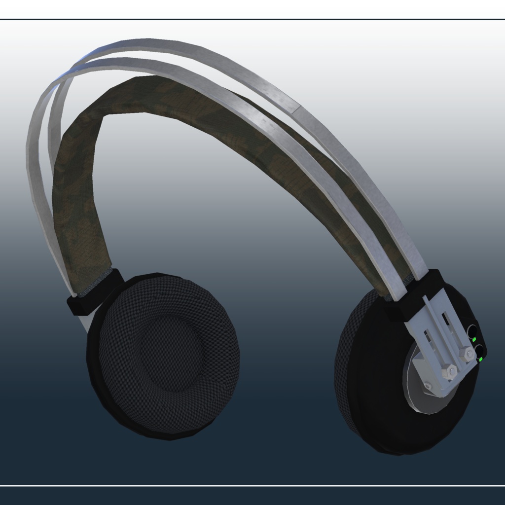 Type1 Head phone (一式ヘッドホン) VRC想定3Dモデル