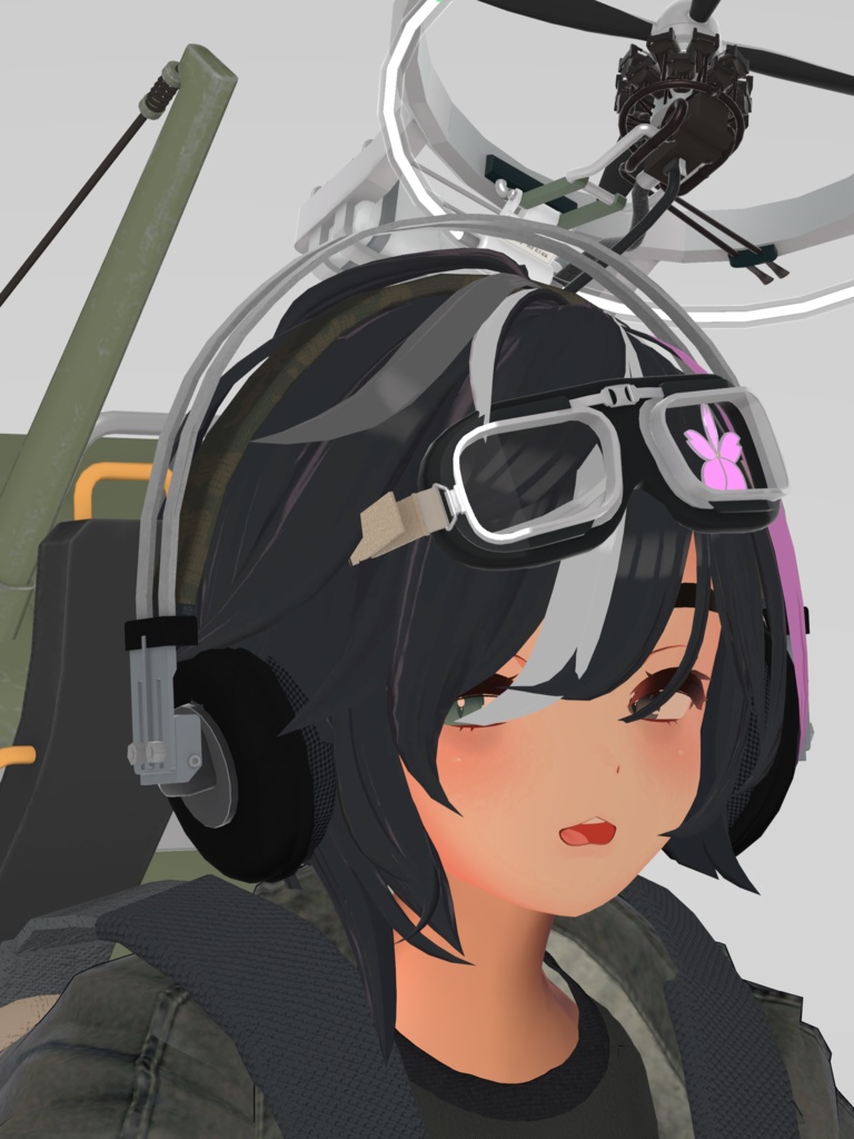 Type1 Head phone (一式ヘッドホン) VRC想定3Dモデル