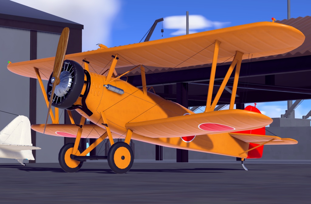 九三式中間練習機 赤とんぼ【VRC想定3Dモデル】