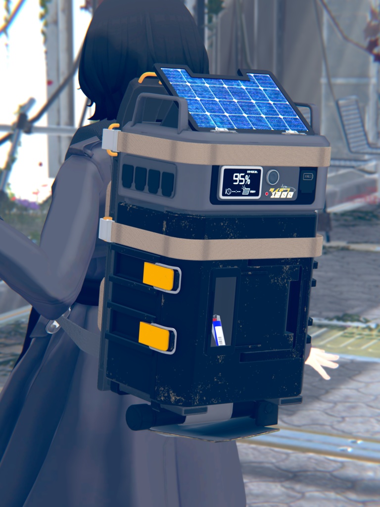 ツールボックス&ポータブル電源セット for 試製四式多目的携行装備 VRC想定3Dモデル