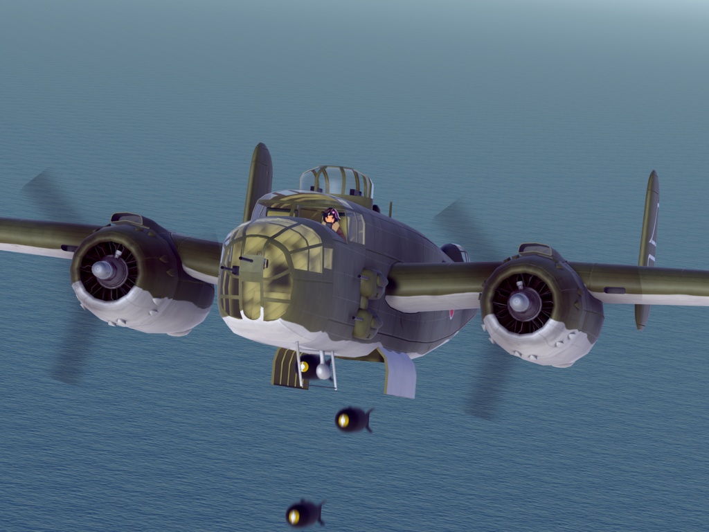 B-25 米陸軍/海軍爆撃機 【VRC想定3Dモデル】