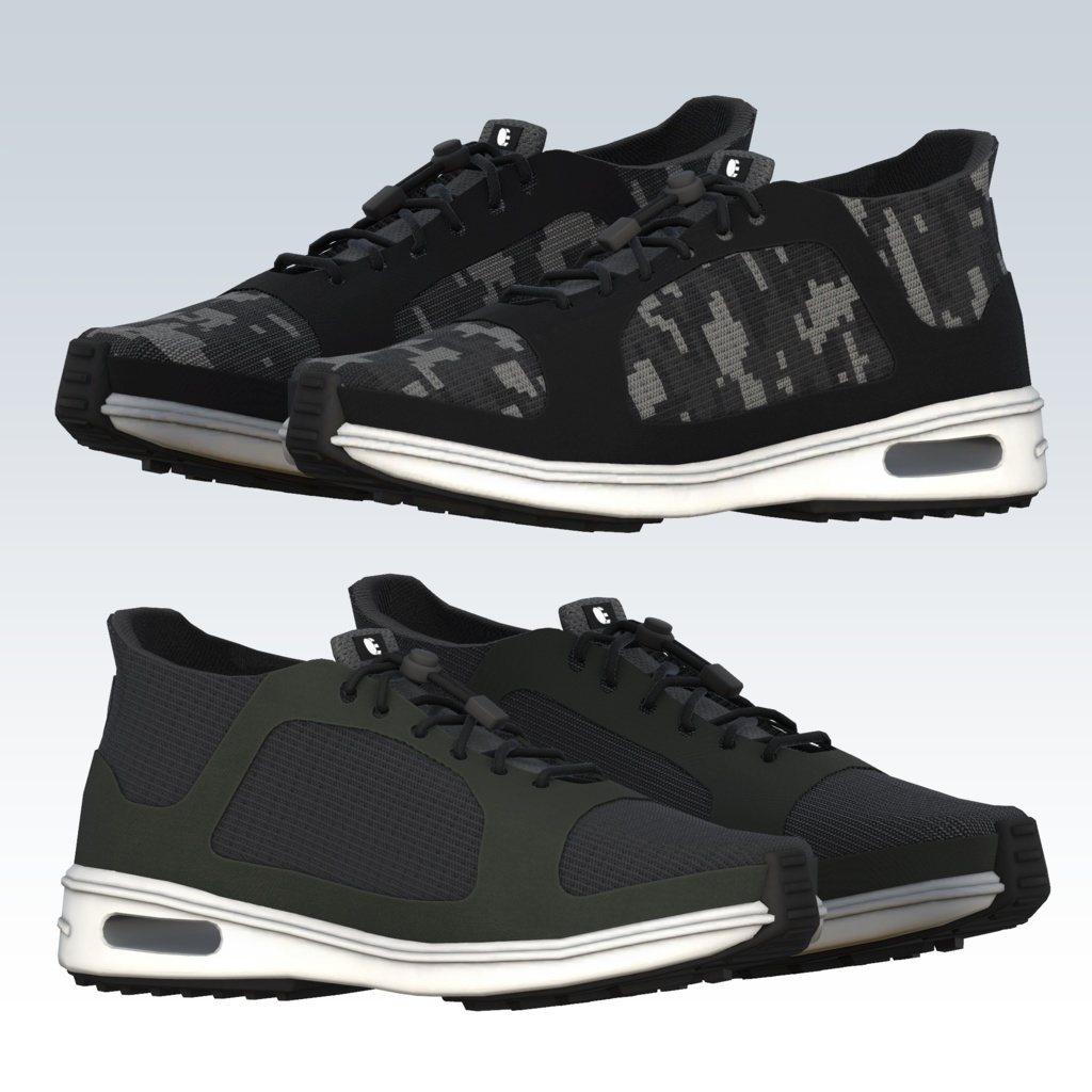 一号汎用靴二型 VRCアバター向けスニーカーモデル