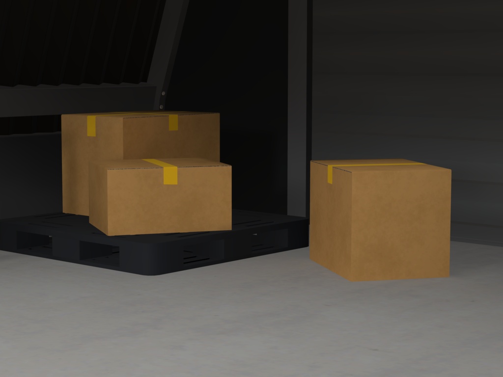 Simple Hut Room 【VRC想定3Dモデル】