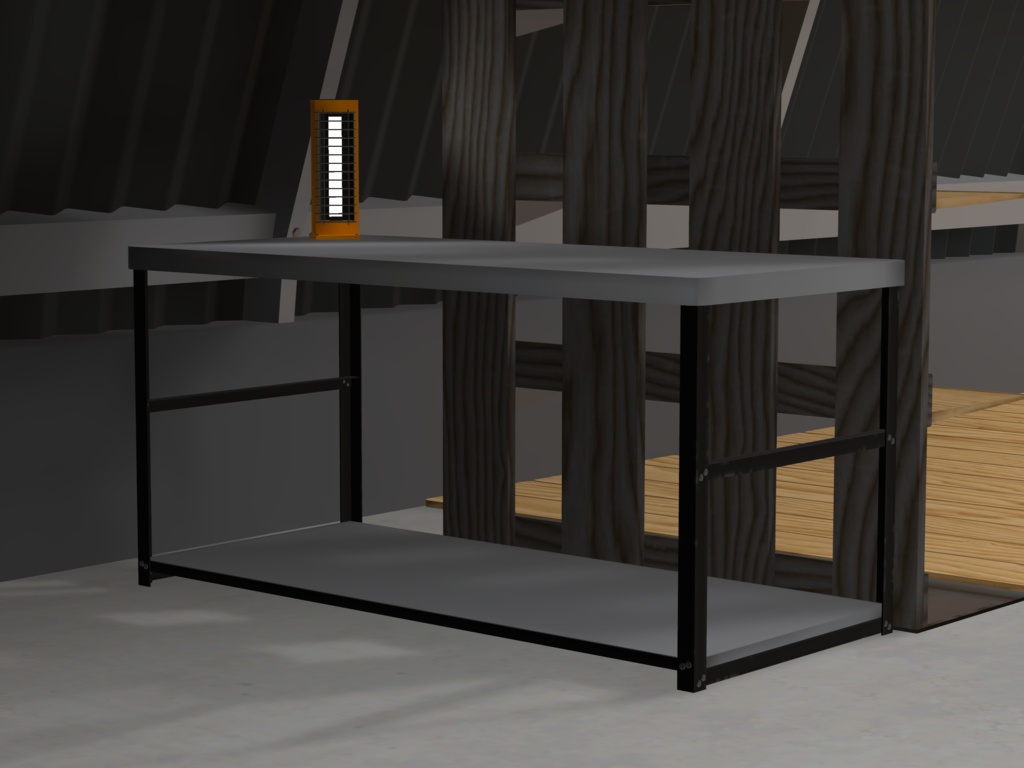 Simple Hut Room 【VRC想定3Dモデル】