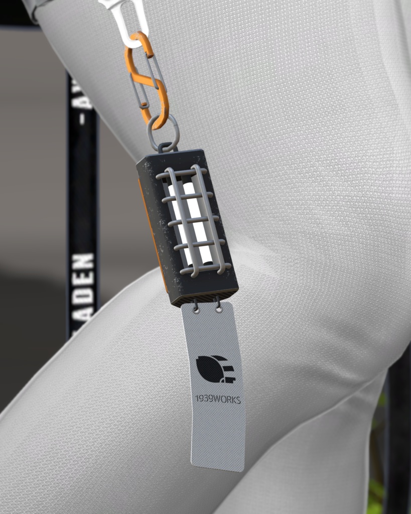 一号小型照明装飾 No.1 Light Keychain 【VRC想定3Dモデル】