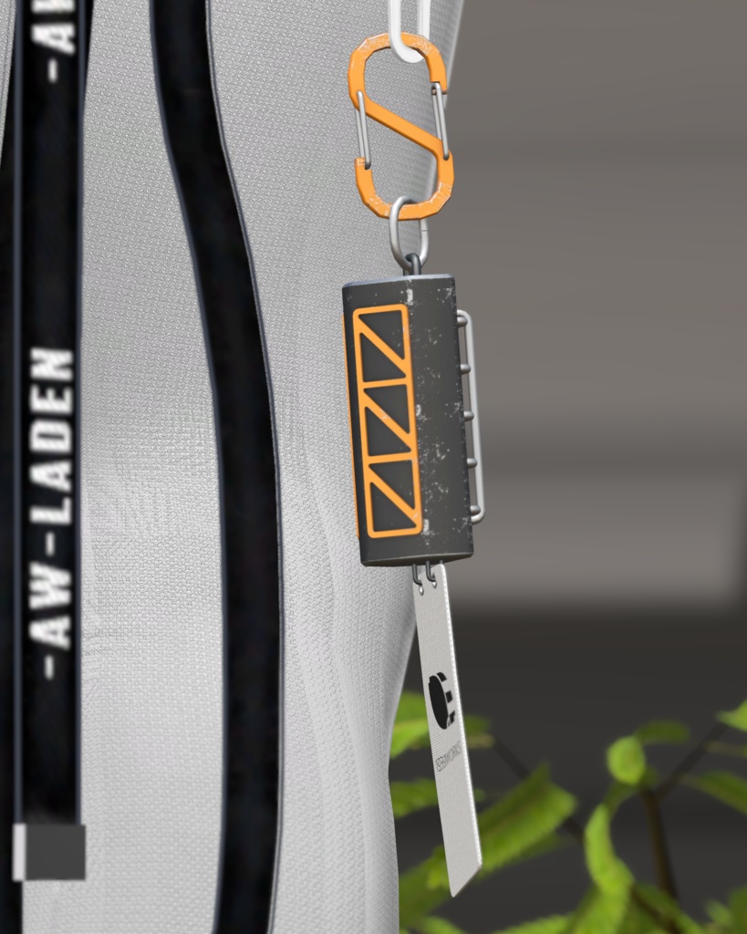 一号小型照明装飾 No.1 Light Keychain 【VRC想定3Dモデル】