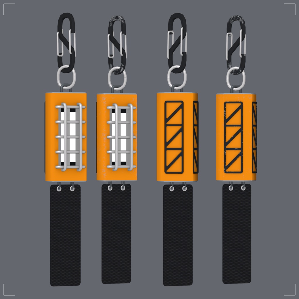 一号小型照明装飾 No.1 Light Keychain 【VRC想定3Dモデル】