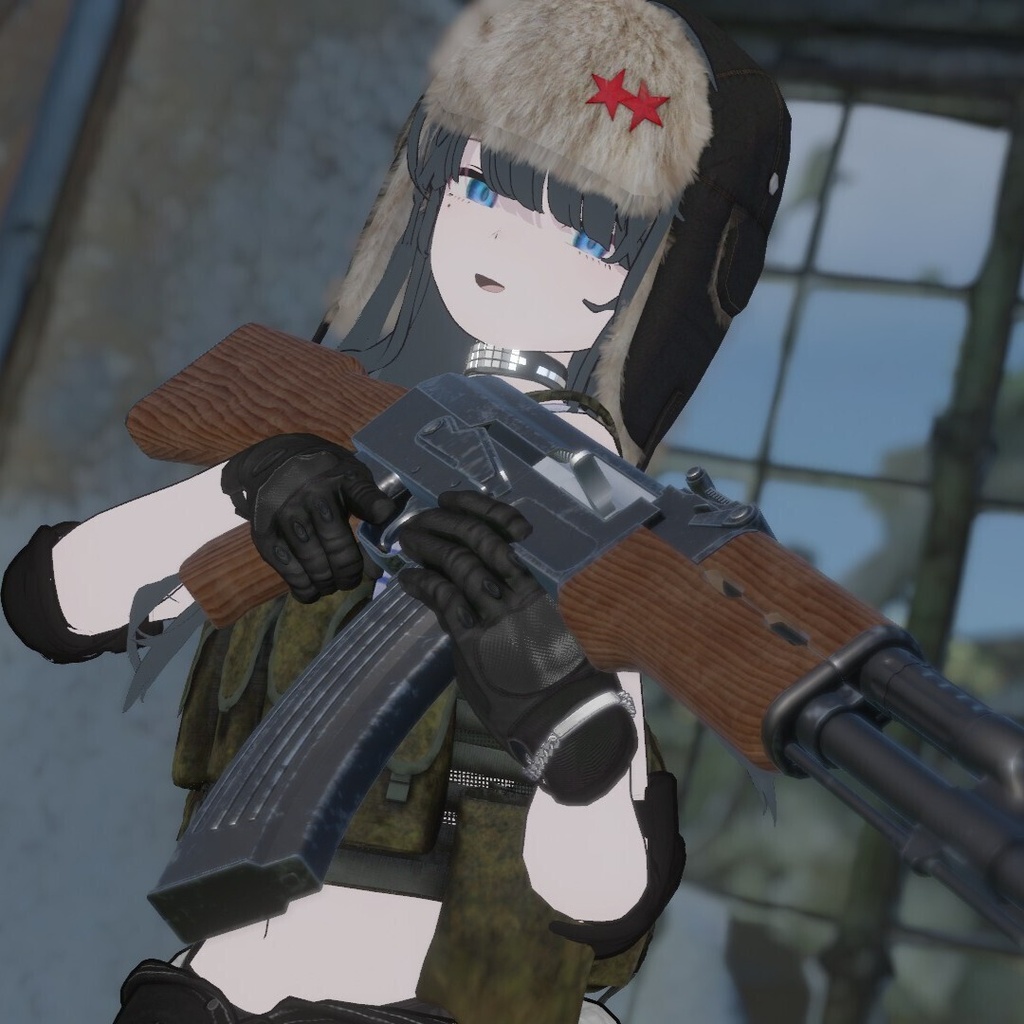 AK-47 7.62×39 アサルトライフル 【VRC想定3Dモデル】
