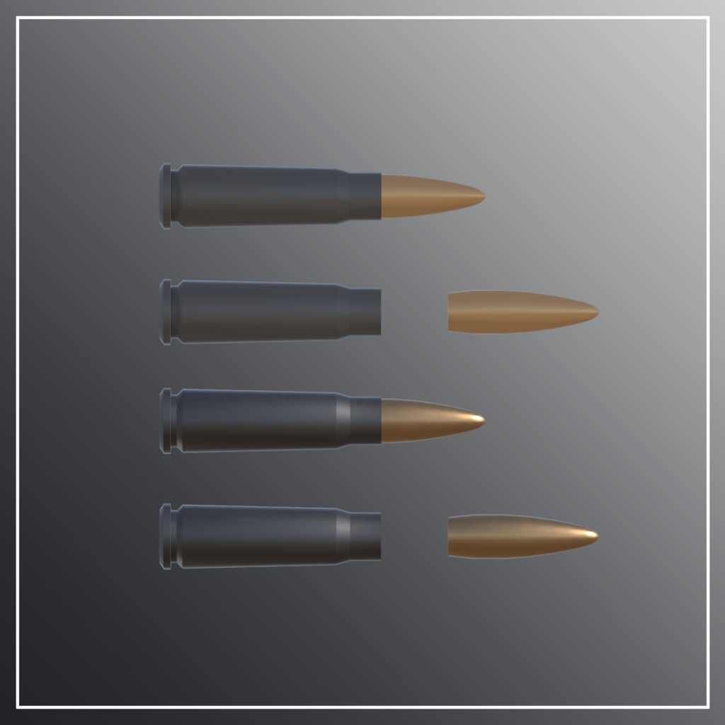 AK-47 7.62×39 アサルトライフル 【VRC想定3Dモデル】