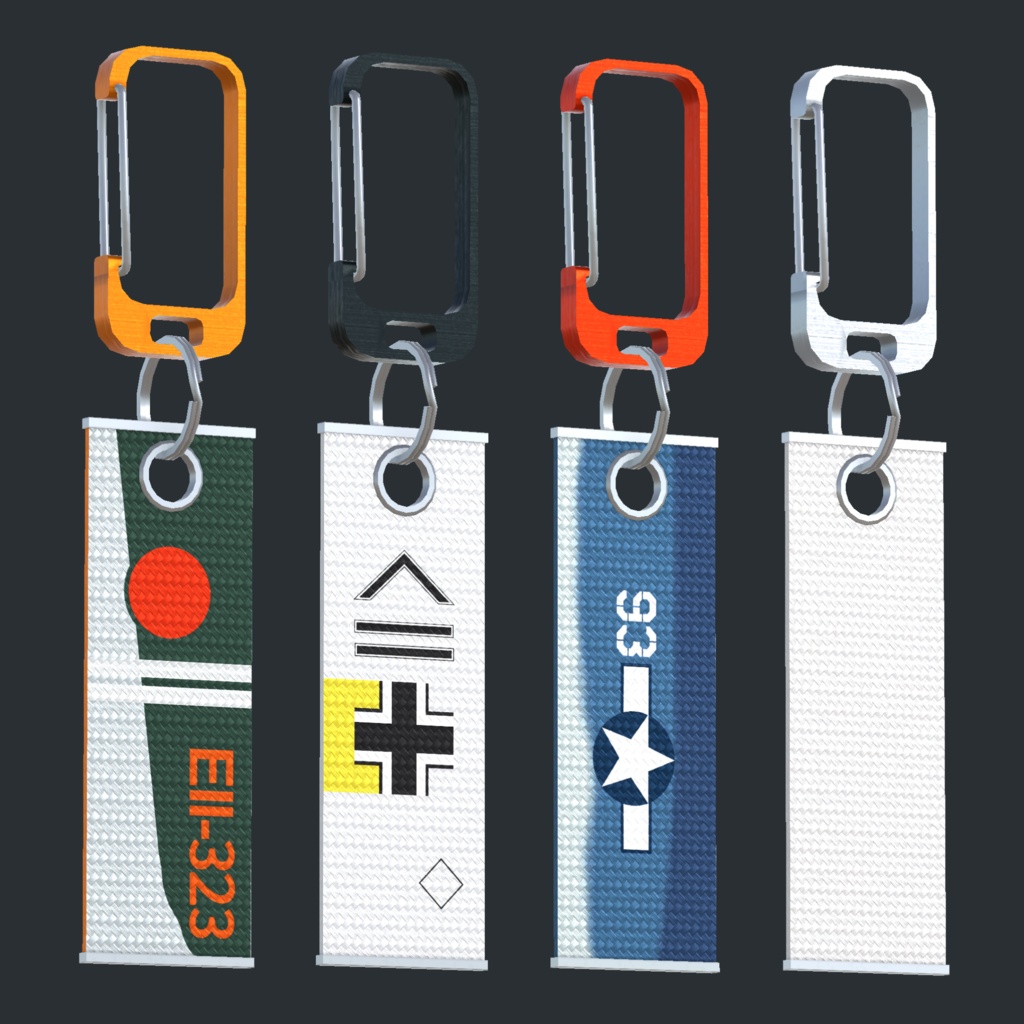 Simple Warbird Keyholder VRC想定3Dモデル