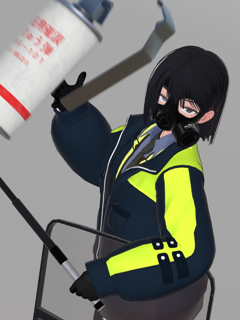 催涙弾 VRC想定3Dモデル