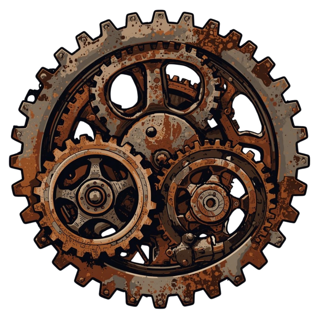 ブルーワーカー・ヴィンテージクリップアート15点セット