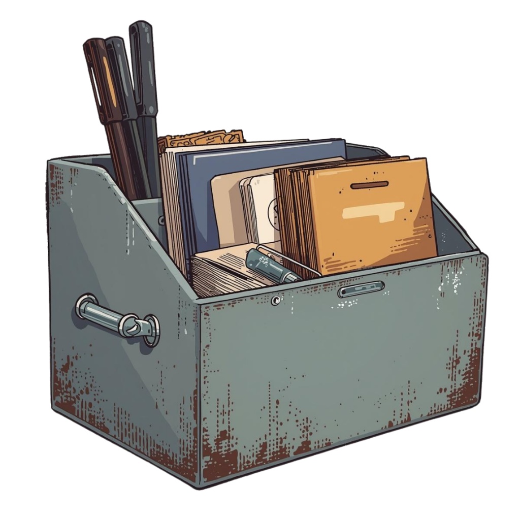 ホワイトワーカー・ヴィンテージクリップアート15点セット