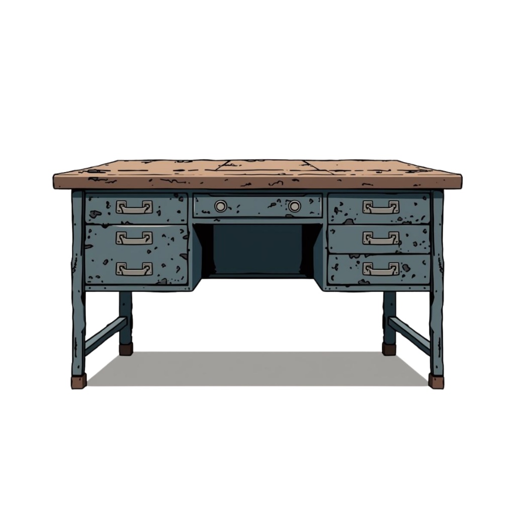 ホワイトワーカー・ヴィンテージクリップアート15点セット