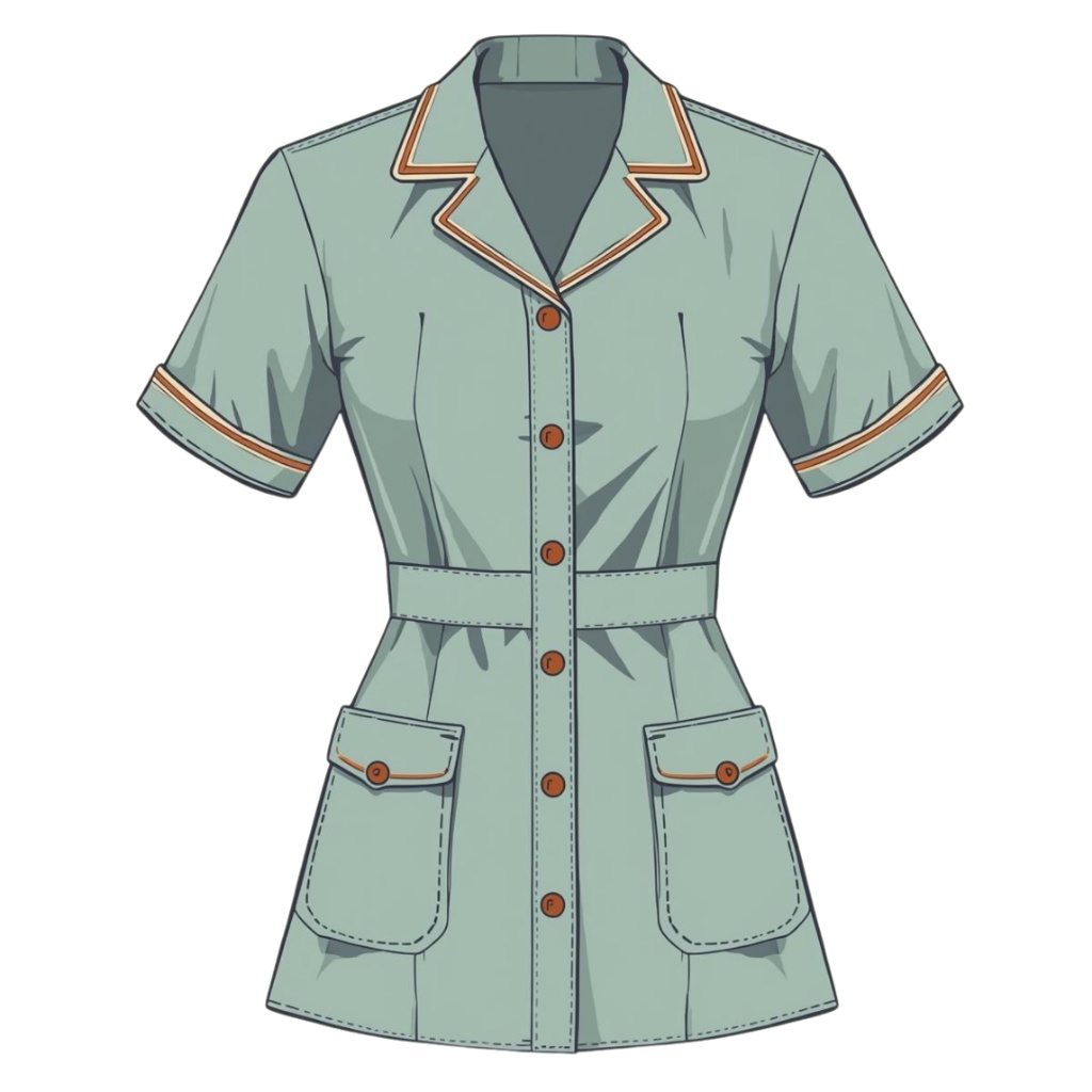 レトロ・ホスピタル クリップアート21点セット