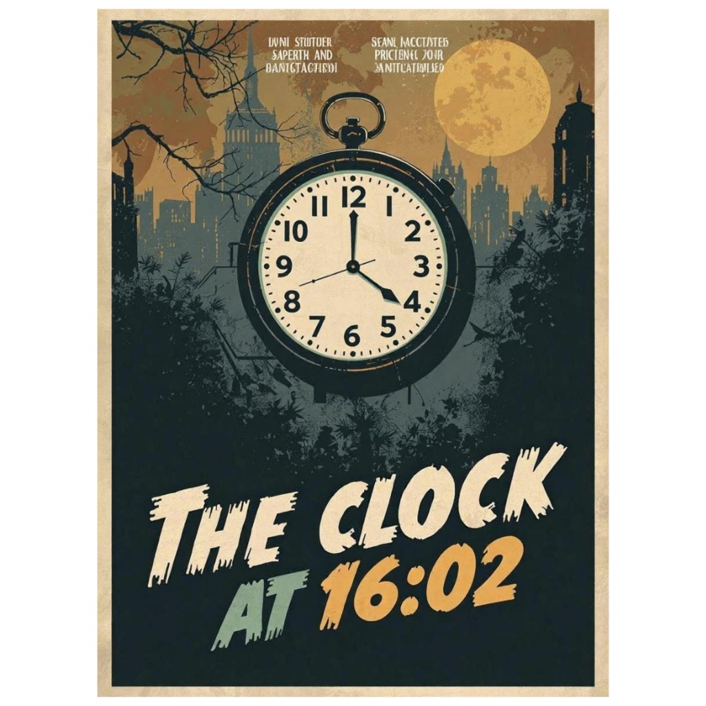 1950年代風、架空映画ポスター クリップアート20点