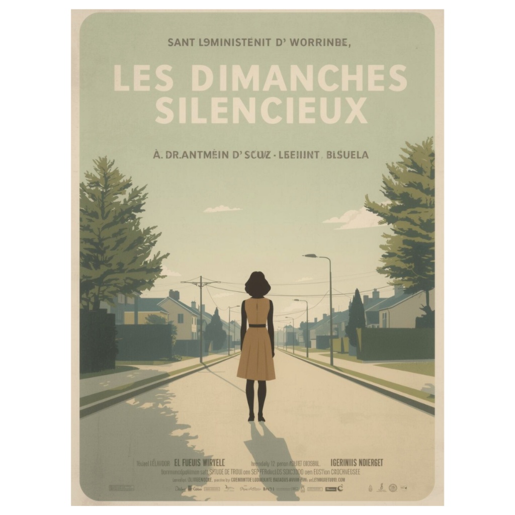 1950年代風、架空映画ポスター クリップアート20点