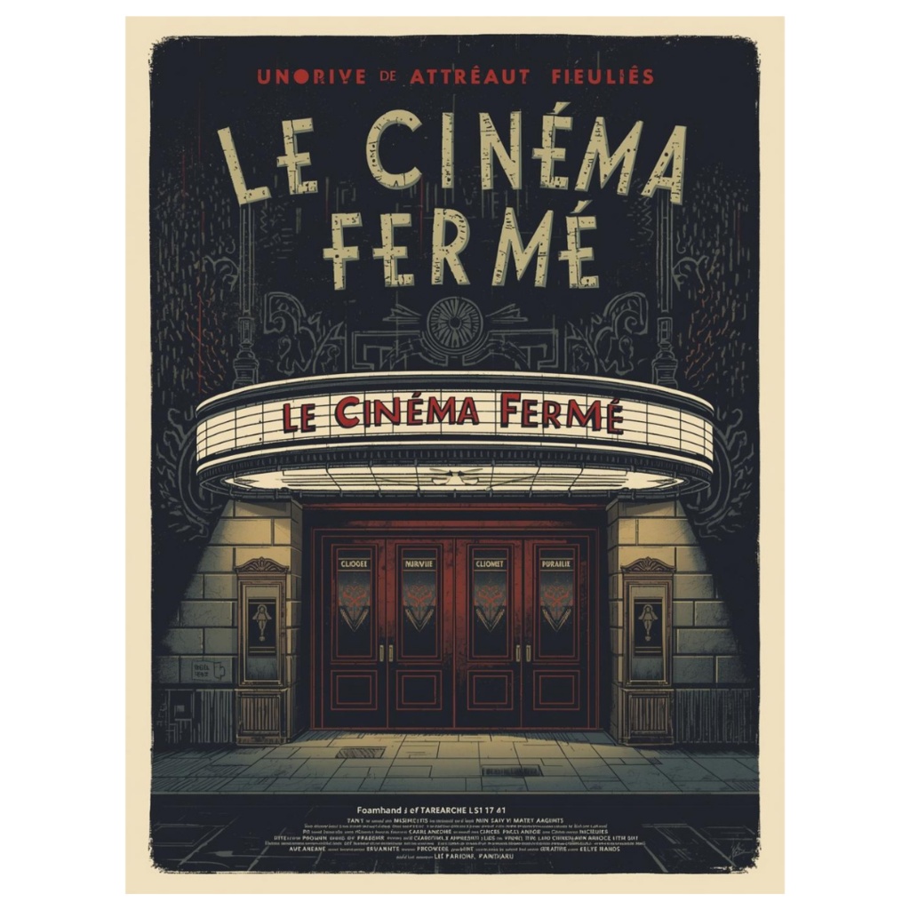 1950年代風、架空映画ポスター クリップアート20点