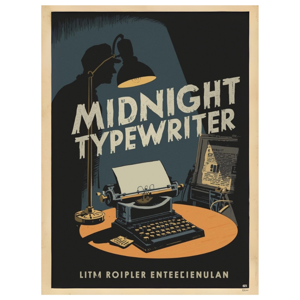 1950年代風、架空映画ポスター クリップアート20点