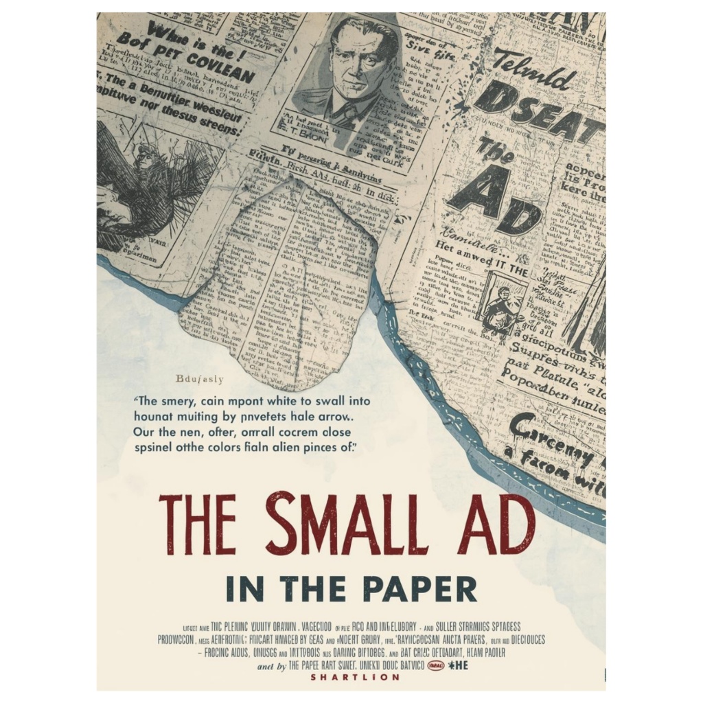 1950年代風、架空映画ポスター クリップアート20点