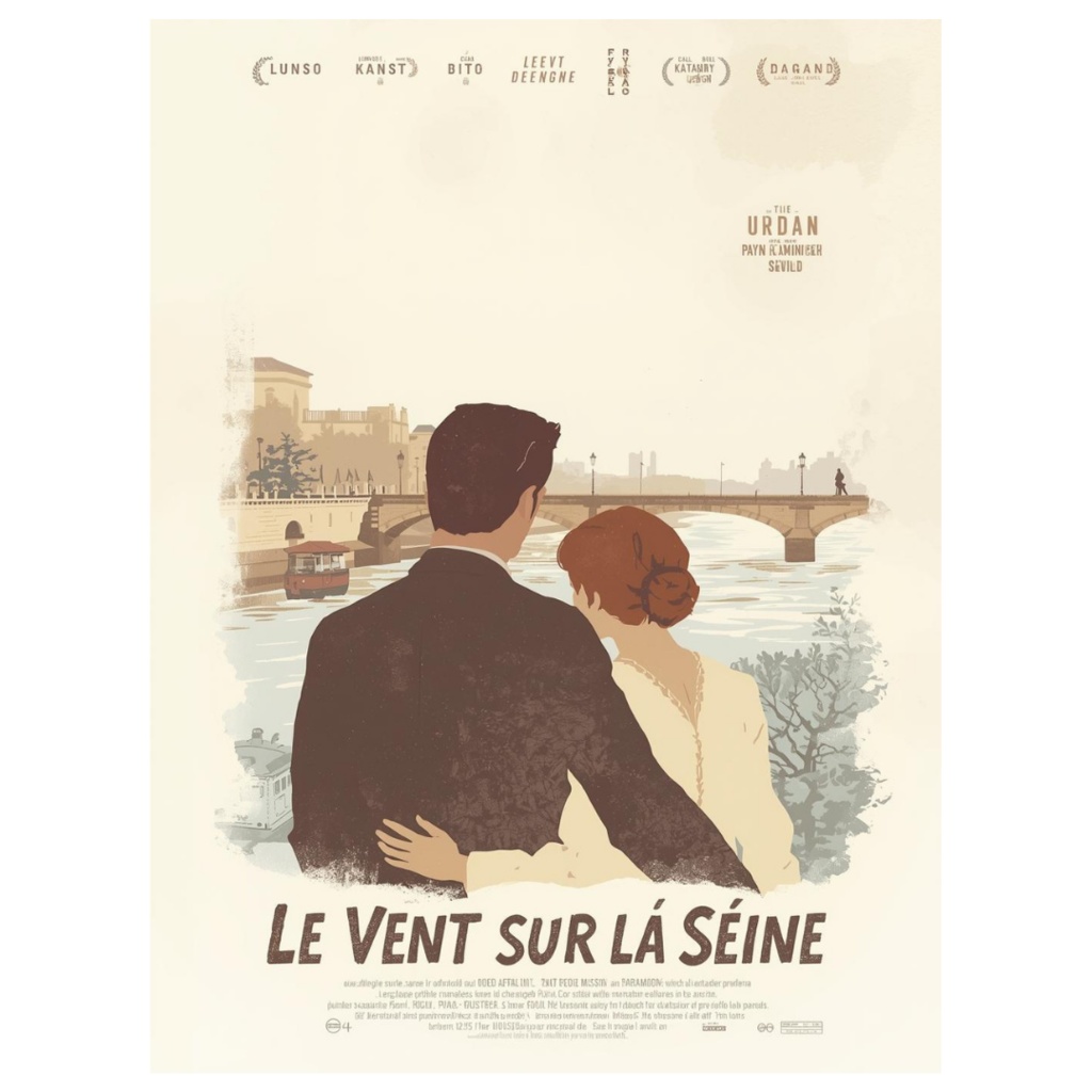 1950年代風、架空映画ポスター クリップアート20点