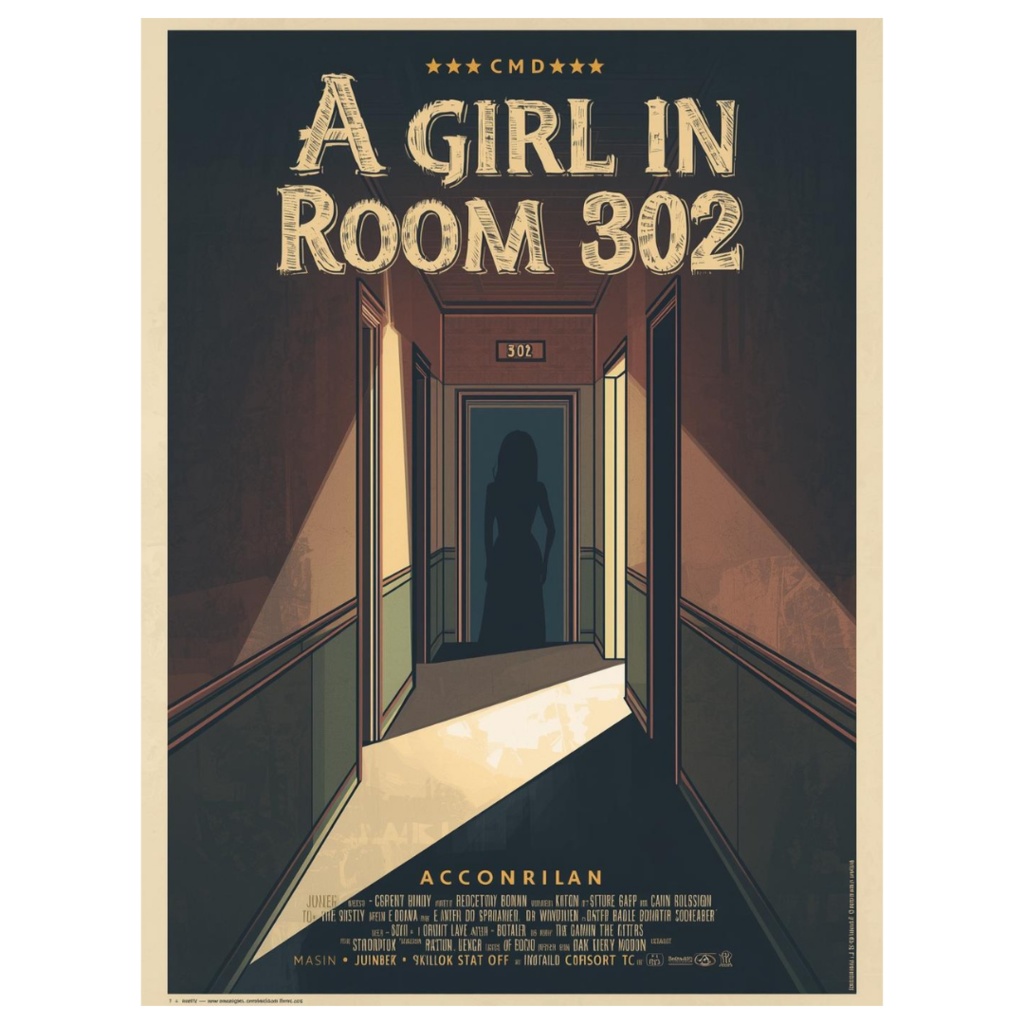 1950年代風、架空映画ポスター クリップアート20点