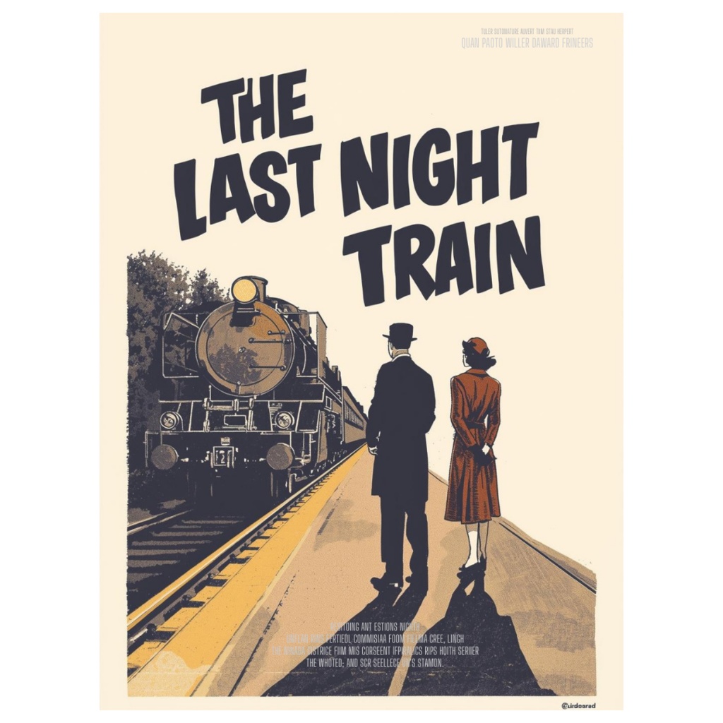 1950年代風、架空映画ポスター クリップアート20点