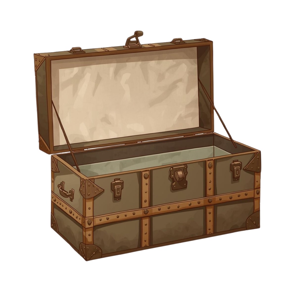 1920年代風、ヴィンテージキャンプ用品 クリップアート21点