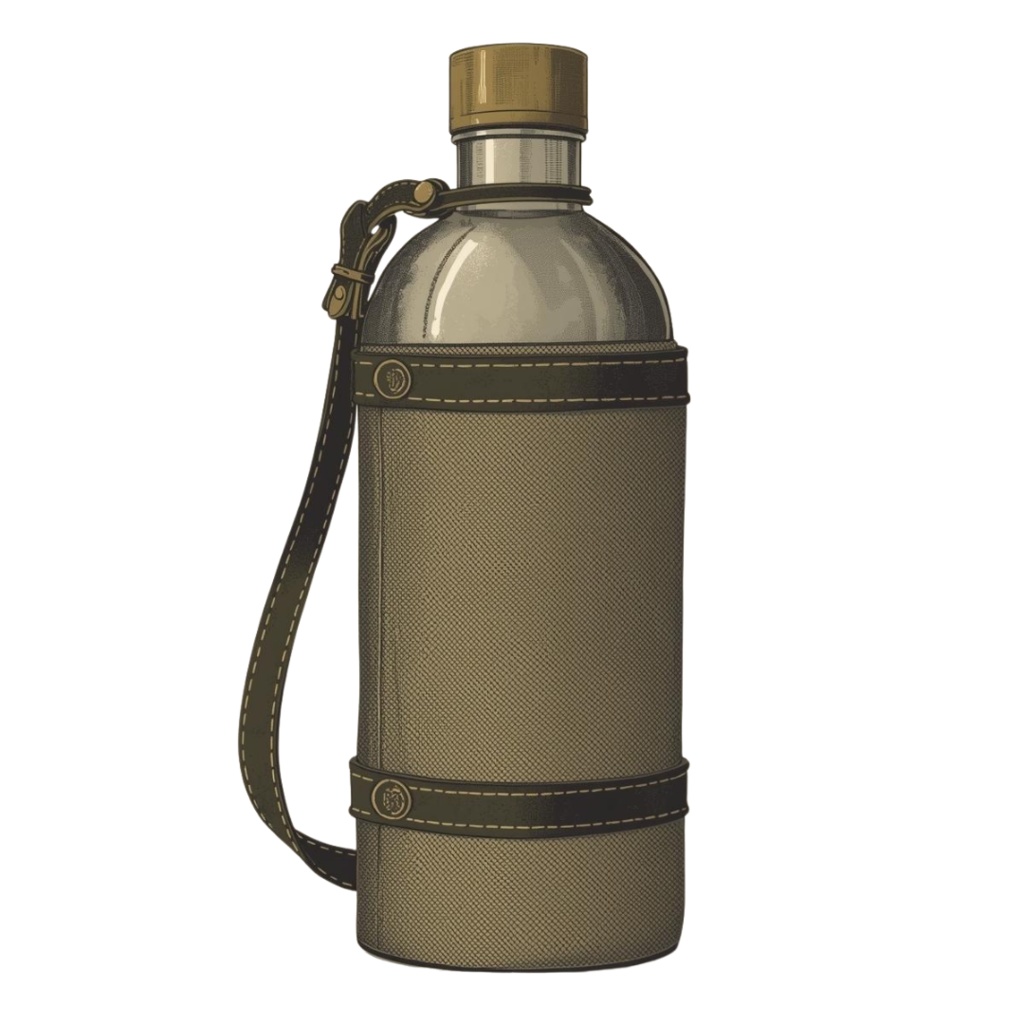 1920年代風、ヴィンテージキャンプ用品 クリップアート21点