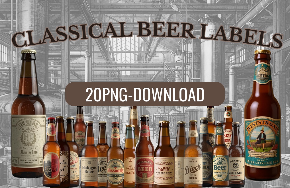 CLASSICAL BEER LABELS（1900–1950s）20点セット