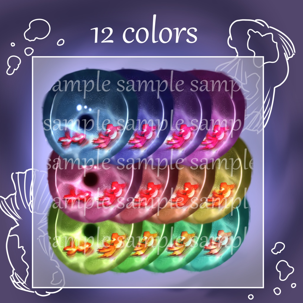 【sio しお対応】🎐夏イメージ Eye Texture & Make up 🎐 [ 夏祭 ] 缩略图 2