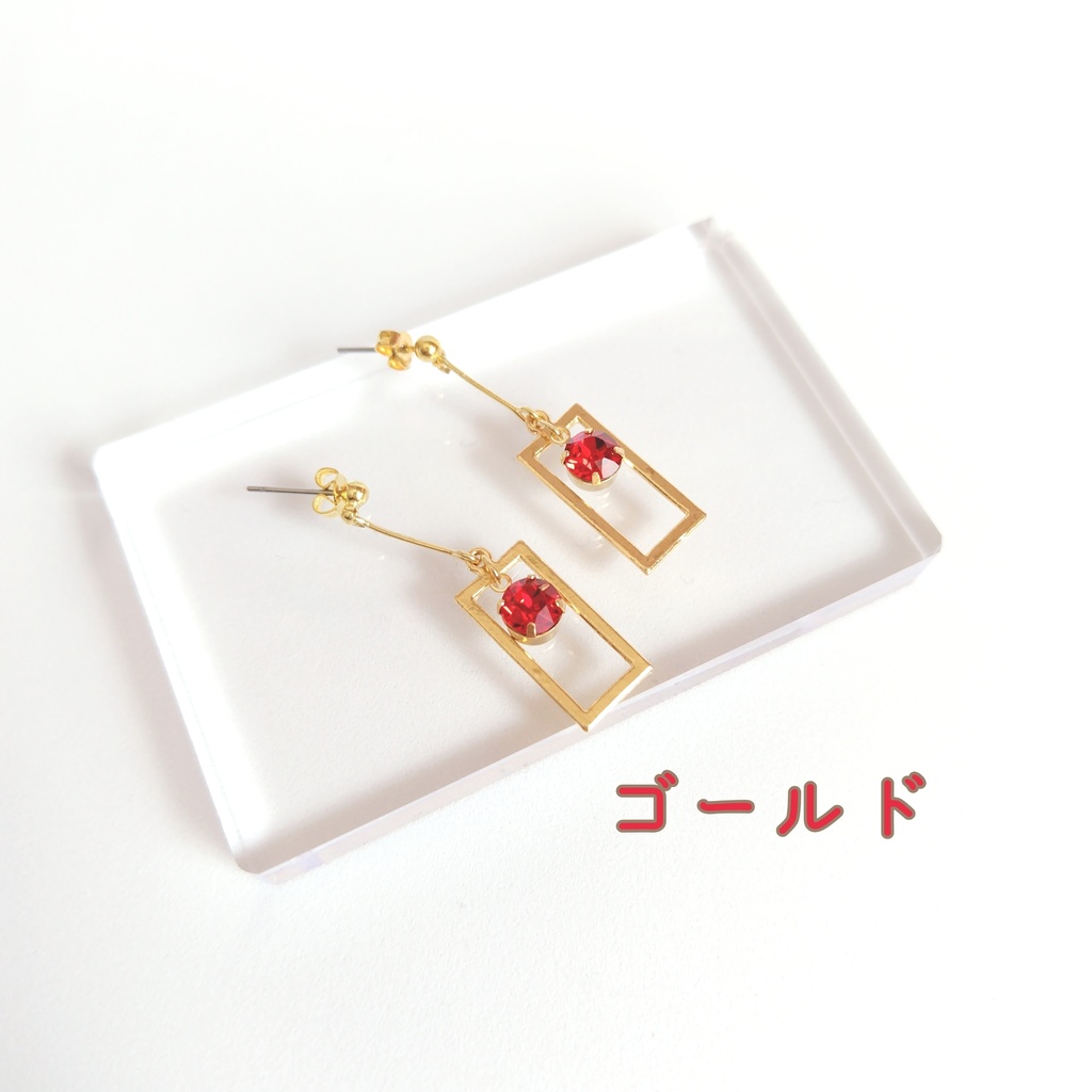 竈門炭治郎 耳飾り イメージ ピアス ※イヤリングに交換可