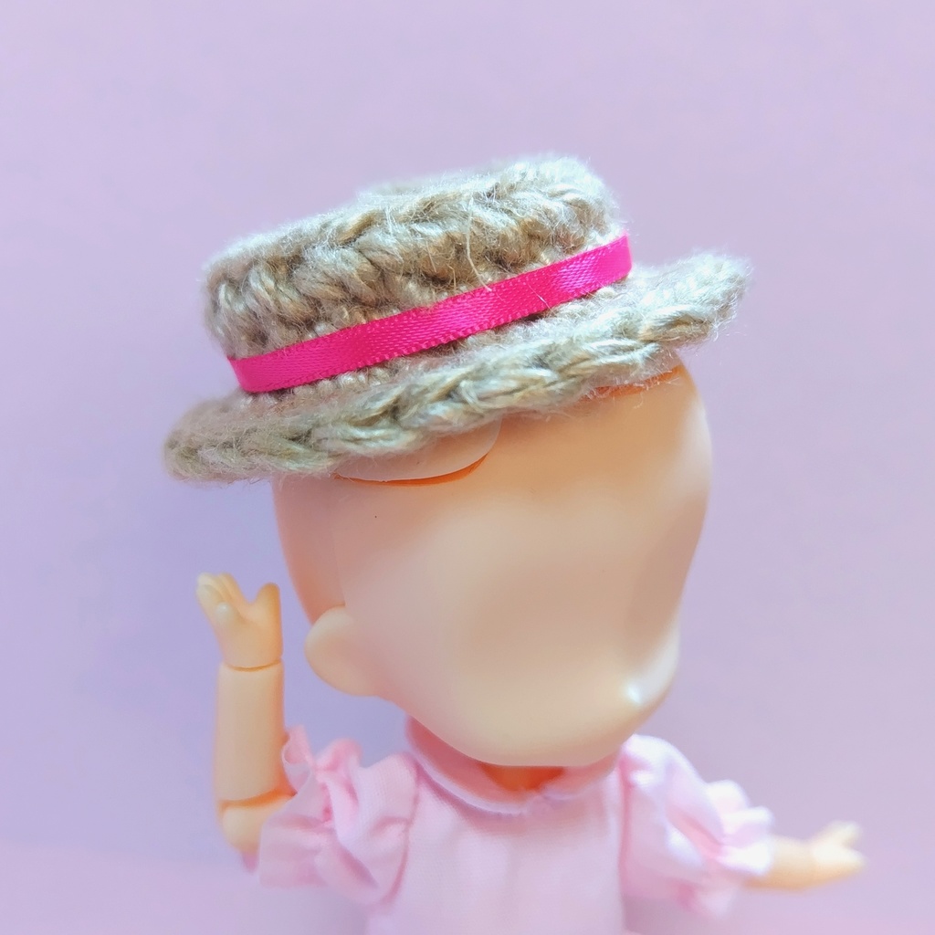 ねんどろいどどーる 麦わら風カンカン帽 ドール ぬい 帽子