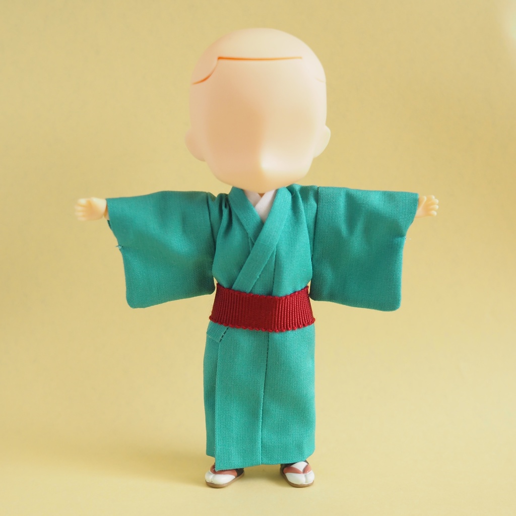 色が選べるオーダーメイド ねんどろいどどーる 身長調整サイズ 無地 着物(浴衣) 帯 オーダーメイド