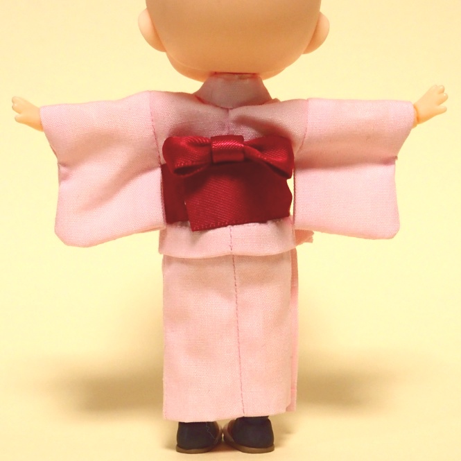 色が選べるオーダーメイド ねんどろいどどーる 無地 女物着物(浴衣) 帯 オーダーメイド