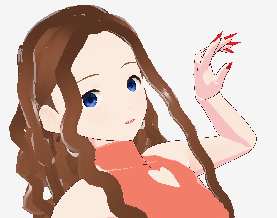 Red Nail Extensions【VRoid】