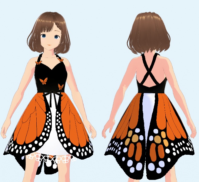 Butterfly Dress【VRoid】