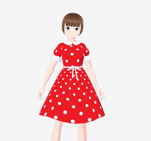 Polka Dot Dress【VRoid】